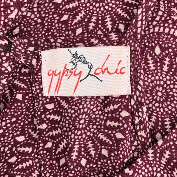 Gypsy Chic Womens Size Small Printed Slip Dress Spaghetti Straps Lightweight - Picture 7 of 8